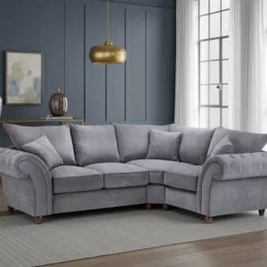 Windsor Fullback Sofa Grey Right Hand Facing Corner