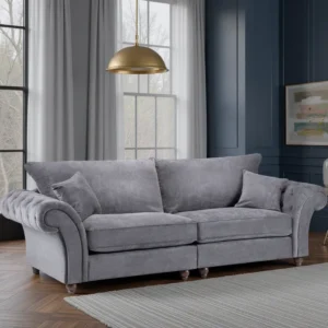 Windsor Fullback Sofa Grey 4 Seater