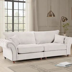 Windsor Fullback Sofa Stone 4 Seater