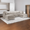 Bishop Scatterback Sofa Truffle U Shape Corner